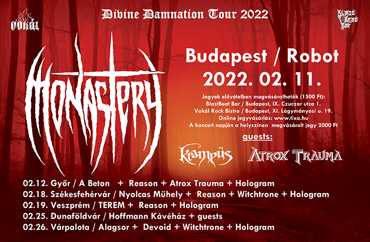 Monastery - Koncert turné 2022